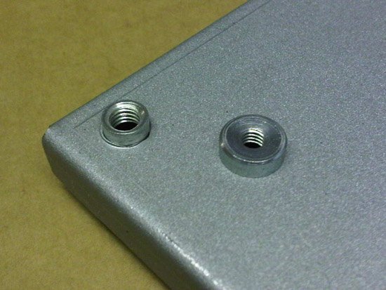 Self-clinching PEM nuts installed in sheet metal
